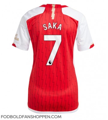 Arsenal Bukayo Saka #7 Hjemmebanetrøje Dame 2023-24 Kortærmet